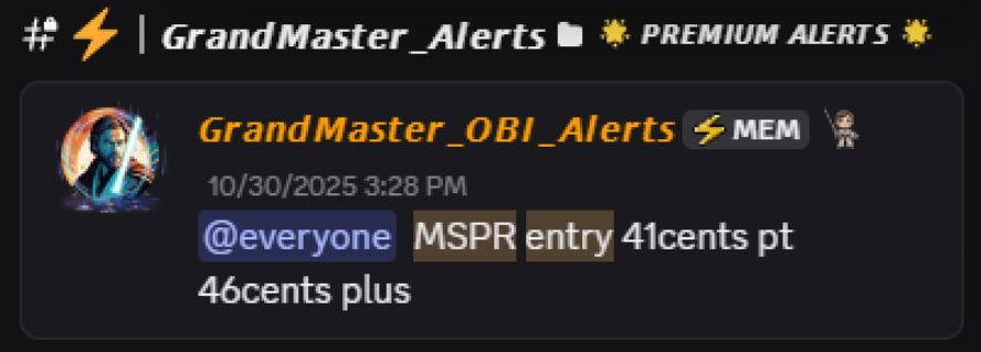 🚀 Grandmaster-Obi Is Taking Over the Retail Trading World — Another Massive Win with $MSPR